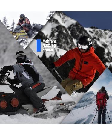 Buy KTEBO Ski Goggles for Men & Women | UV Protection Anti-Fog Mirrored | Perfect for Glasses Wearers - Silver Color - Buy Online on SooperMarket.com