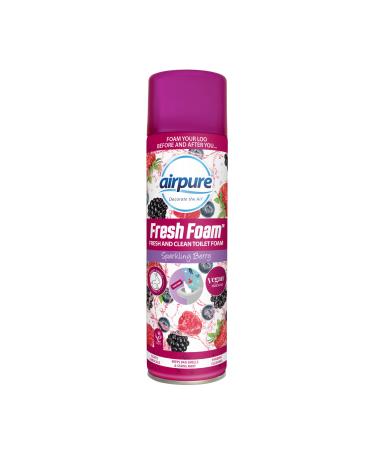 Mighty Burst Foam Alone Toilet Cleaner Freshening Loo Spray Limescale Cleanser Keeps Bad Smells and Stains Away - Berry Nice Fragrance