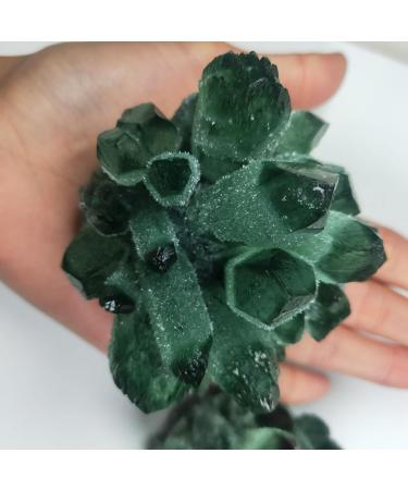 Natural Crystal Rough Natural Crystals and Stones 300-400g Natural Green Quartz Crystal Cluster Crystals raw Gemstone Specimen for Home&Office Decoration fengshui for Decoration QINTINYIN - Buy Online on SooperMarket.com
