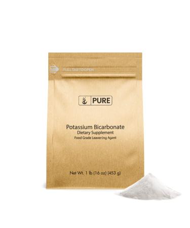 Pure Original Ingredients Potassium Bicarbonate (1lb) Natural, Food Safe, Electrolyte, Leavening