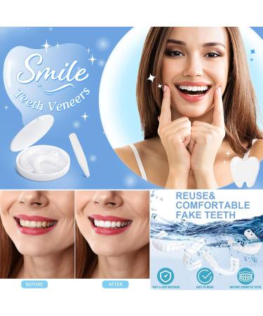 SJENG Smile Bright - 4 Pairs of dentures and 4 Pieces of Tweezers Best Dentures and False Teeth Set with Bonus Tweezers - Enhance Your Smile Today - Buy Online on SooperMarket.com