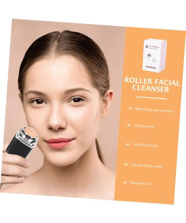 PLAFOPE 1pc Facial Oil Absorbing Ball Face Cleaning Facial Tool Facial Oil Blotting Massager Roller The Face Black 1 count (Pack of 1) - Buy Online on SooperMarket.com