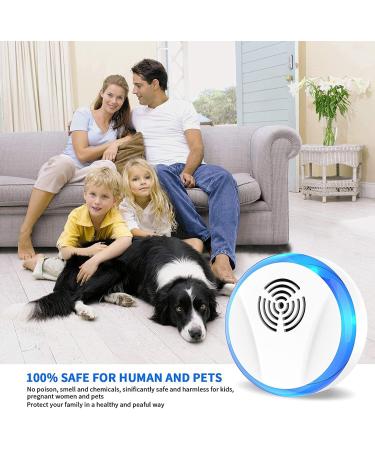 6 Pack Ultrasonic Pest Repeller - Electronic Indoor Pest Control for Insects, Roaches, Mice, Spiders, Ants, Bugs, Mosquitoes - Plug-in Repellent for Home, Garage, Warehouse, Office, Hotel - Buy Online on SooperMarket.com