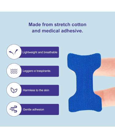 Mouth Tape for Sleeping - 60 Strips | Snoring Aid for Nasal Breathing | Anti-Snoring Myotape for Improved Sleep Quality - Blue - Buy Online on SooperMarket.com