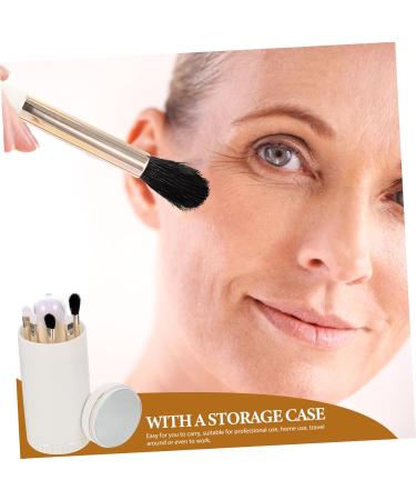 Buy Makeup Brush Set for Women - Portable Nanofiber Cosmetic Brushes - Ideal for Travel & Face Makeup - 10.6x5cm White - Buy Online on SooperMarket.com