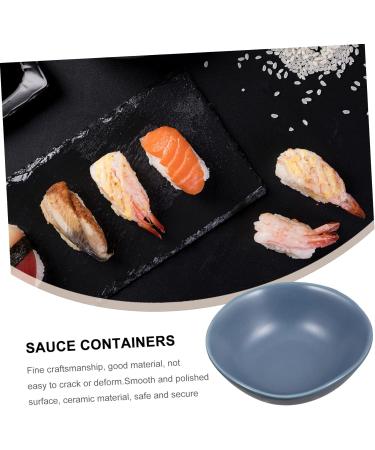 ABOOFAN 4 Pcs Ceramic Saucer Ramekins Dish Dishes Wasabi Dish Soy Dipping Plate Ketchup Bowl Vintage Plates Sauce Dipping Practical Snack Mini Ceramics Soy Sauce Vegetables Sushi re-usable 8.5X8X3cm Blue - Buy Online on SooperMarket.com