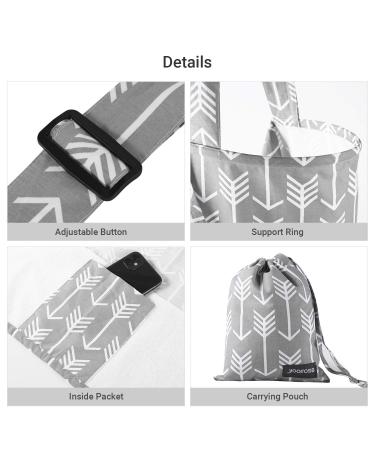 Yoofoss Silent Scarf & Cotton Shut-Up Apron - Multi-Purpose Breastfeeding Cover Privacy Screen & Nut Cover Cloth (100x65 cm Gray) - International Shipping Available - Buy Online on SooperMarket.com