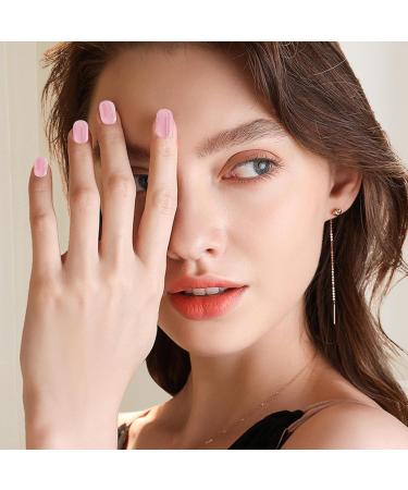Semi Cured Nail Polish Stickers | Natural Gloss Gel Nail Strips Full Nail Wraps for Women Nails Art Adhesive Nail Polish Strips Salon-Quality Easy to Apply Long-Lasting Vibrant - Buy Online on SooperMarket.com