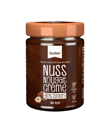 Xucker hazelnut nougat cream (xylitol): vegan palm oil free & low in sugar