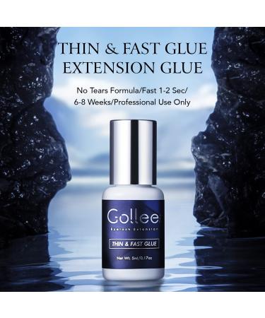 Max Bond Thin Lash Glue | High Flexibility | 1 Sec Drying Time | 6-8 Weeks Retention | 0.17fl.oz | Professional Eyelash Extension Adhesive - Buy Online on SooperMarket.com