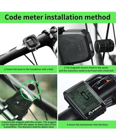 Buy Maozhbo Wireless Bicycle Computer - IPX7 Waterproof Tachometer with LCD Display | Multi-Function Cycling Mileage Tracker for Kids & Adults - Buy Online on SooperMarket.com