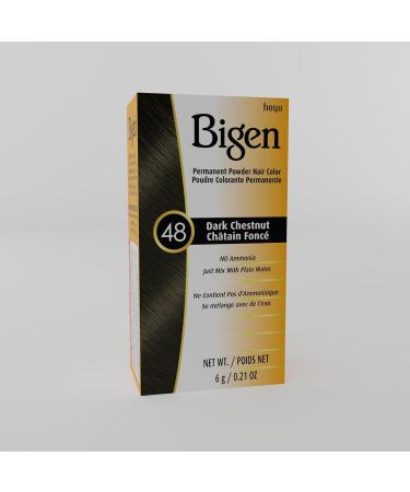 Buy #48 Dark Chestnut Bigen Permanent Powder - 6 Pack | Fast International Shipping | Premium Quality Hair Color - Buy Online on SooperMarket.com