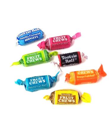 CrazyOutlet Tootsie Roll Chewy Candy Assorted Fruit Taffies - 2lb Bulk Pack - Buy Online on SooperMarket.com