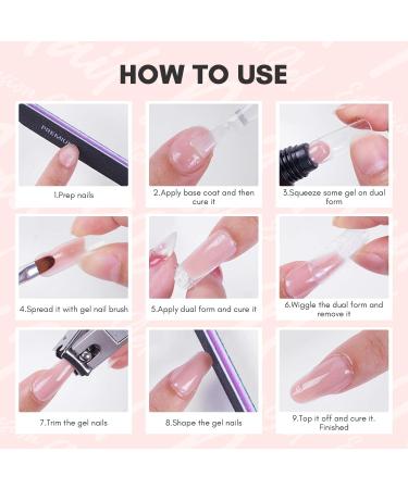 Makartt Poly Nail Gel 50ML Gel Builder for Nails Light Nude Pink Gel Nail Extension Nail Strengthener Hard Gel Color Gel Nail Art Design Multifunctional for Home DIY Salon -Peach - Buy Online on SooperMarket.com