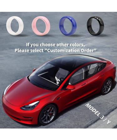 COLMO Tesla Smart Ring | Ceramic RFID Key Card Model Y Fob Replacement| Tesla Model 3 Accessories | Fast Delivery (US6 Black-7mm) - Buy Online on SooperMarket.com