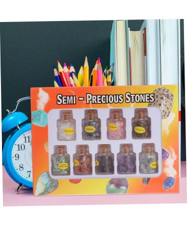 Hemoton 9pcs Tumble Chips Quartz Gem Chip Tumble Stones Mixed Gemstone Bottles Wishing Bottle Gem Bottle Ore As Shown 9PCS - Buy Online on SooperMarket.com