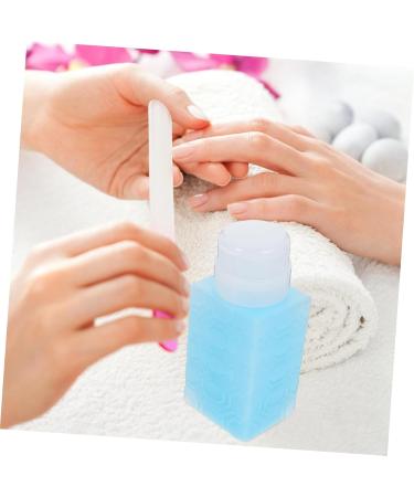 FOYTOKI Nail Polish Remover Dispenser Makeup Remover Container Pump Bottle Dispenser Makeup Remover Dispenser Powder Pump Bottle Mini Water Dispenser Makeup Remover Pump Dispenser 6x5x13cm Blue - Buy Online on SooperMarket.com