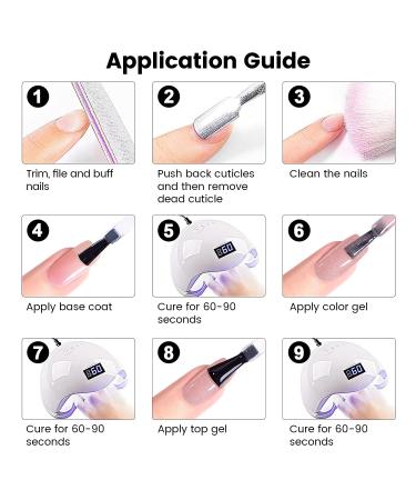 RARJSM Nude Rubber Base Gel Nail Polish - 15ml Iridescent Light Pink Rubber Builder Gel with Rainbow Glitter for French Manicure - Quick Extend & Soak Off - Buy Online on SooperMarket.com