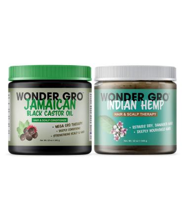Wonder Gro Hair&Scalp Care (BLACK-CASTOR-OIL&INDIAN-HEMP)