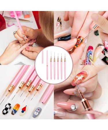 5 Pieces Nail Art Liner Brushes Long Set Nail Art Liner Brushes Striping Nail Art Brushes Fine Painting Cap Pens Kit Nail Painting Brushes Thin Nail Art Brushes Nail Art Brush Sizes 7/9/11/15/20mm - Buy Online on SooperMarket.com