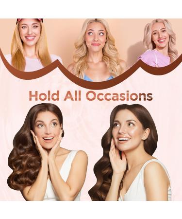 5 in 1 Wand Curling Iron Set - Kinked Curls Flat Iron & 3 Ceramic Barrels - Fast Heat Rose Gold Hair Waver Curler - Buy Online on SooperMarket.com