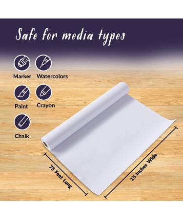 Incredible Value Bundle 3 Pack Easel Paper Roll Fits Most Standard Kids  15-24 Inch-Wide Easels and Dispenser  for Crafting Activity and Painting  Non Bleed White Butcher Paper (15 Inches x 75 Foot) - Buy Online on SooperMarket.com