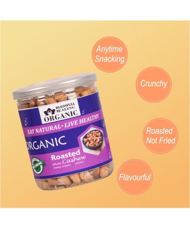 Blessfull Healing Organic Natural Vegan Cheesy Chipotle Roasted Whole Cashew Nuts Crunchy Kaju 250 Gram - Buy Online on SooperMarket.com