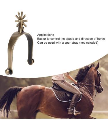 ZJchao Salmue Horse Spurs West Cowboy Horse Boot Spurs Decoration Western Spurs Rust Proof Toxic Free Vintage Zinc Alloy Horse Spurs with Gear for Men - Buy Online on SooperMarket.com