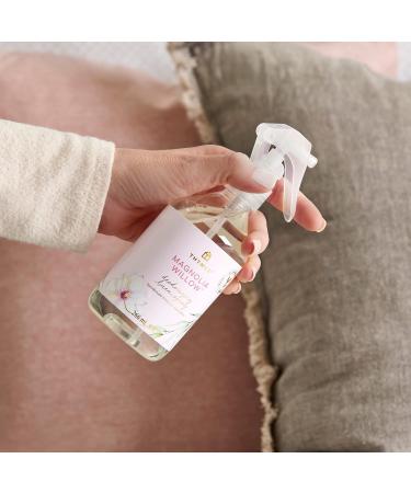 Thymes Magnolia Willow Linen Spray - 9 Fl Oz | Refresh and Revitalize Your Space - Buy Online on SooperMarket.com