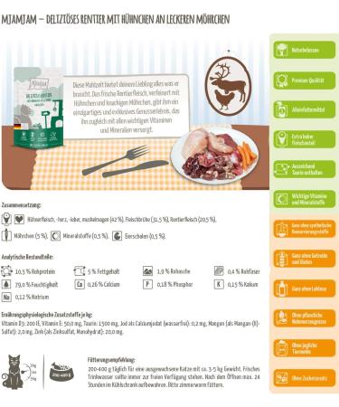 Mjamjam Quetschie - Delicious Reindeer & Turkey with Cranberries | 12x125g Packs - International Shipping - Buy Online on SooperMarket.com