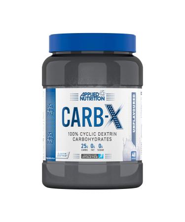 Applied Nutrition Carb X Highly Branched Cyclic Dextrin Carbohydrates Intra & Post Workout Carbs Powder Fuel Training & Recovery Vegan Gluten Free Sugar Free 1.2kg 48 Servings (Unflavoured)