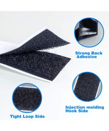 15Pcs Professional Self Adhesive Hook and Loop Sticky Back Fastener  Double-Sided Fasten Interlocking Tape for Home and Office Use  1.2 x 4.7 Inch 1.2 x 4.7 inch-15sets - Buy Online on SooperMarket.com