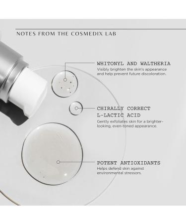 COSMEDIX Simply Brilliant 24/7 Brightening Serum | Anti-Discoloration | L-Lactic Acid & Antioxidants | Cruelty & Gluten Free - Buy Online on SooperMarket.com