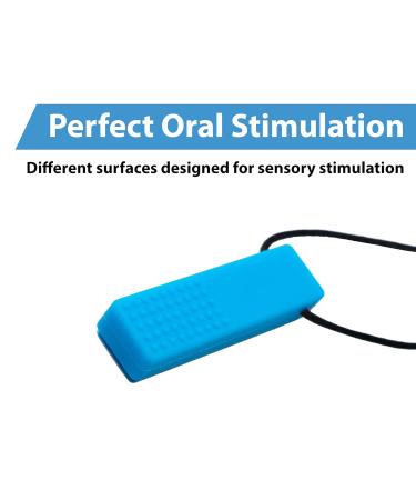 Tilcare Chew Chew Chew Sensory Chewing Necklace for Kids & Adults - Durable Silicone Teething Jewelry for Autism - 3 Pieces (1 Pack) - Buy Online on SooperMarket.com