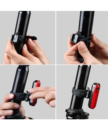 USB Rechargeable Bright Bike Tail Lights - 4 Light Modes - Easy Install - 2 Pack - Buy Online on SooperMarket.com