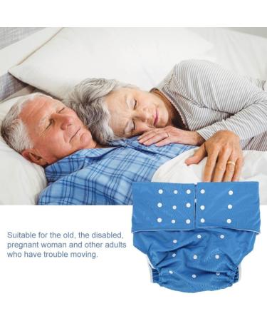Adult Pocket Nappy Cover - Close-Fitting Reusable Diaper for Incontinence Care - Adjustable Cloth Protective Underwear for Men, Women, Teens (Dark Blue) - Buy Online on SooperMarket.com