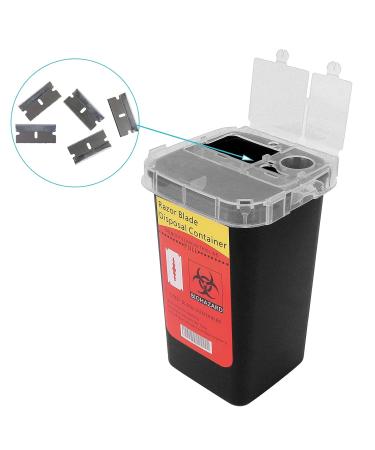 Large Capacity Blade Dispenser Case | One-Way Razor Meter Container for Hair Salons | Black Recycling Storage Solution - Buy Online on SooperMarket.com