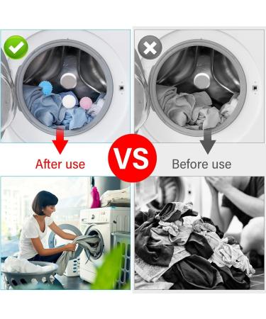 Pack of 6 Dryer Balls Washing Balls for Washing Machine Reusable Dryer Balls Laundry Dryer Drying Balls Dryer Balls for Dryers and Tumble Dryers - Buy Online on SooperMarket.com