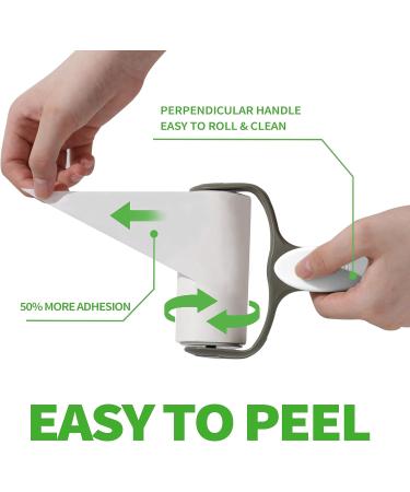 Extra Sticky Lint Roller for Animal Hair - 300 Sheets 2 Handles & 5 Refills | Ideal for Clothing Furniture & Carpet - Buy Online on SooperMarket.com