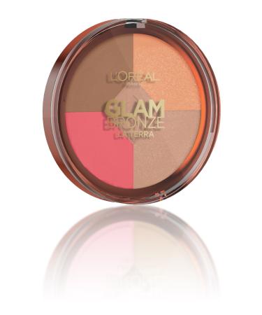 L'Oreal Glam Bronze La Terra Healthy Glow Compact Powder - 02 Medium 1 piece (1 pack)