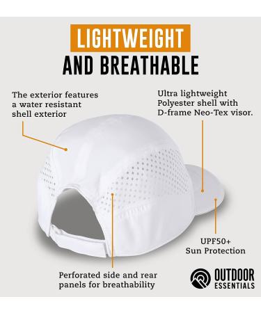 OutdoorEssentials Running Cap - UPF 50 Exercise Hat in White - Buy Online on SooperMarket.com