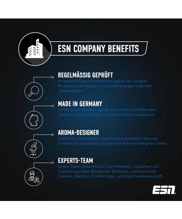 ESN Ultra Vitamin Syrup - Blue Raspberry Pack of 4 (4 x 65ml) | Enrich 6L Ready-to-Drink Beverage | International Shipping Available - Buy Online on SooperMarket.com