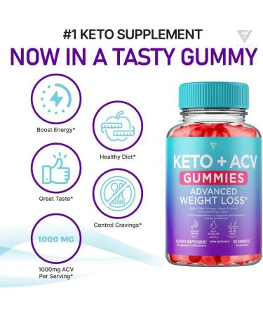 Fyvus (3 Pack) Keto ACV Gummies Keto Gummies Plus Apple Cider Vinegar Advanced Vegan Formulas Canada (180 Gummies) - Buy Online on SooperMarket.com