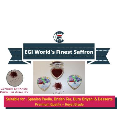 EGI Royal Grade A++ Saffron Strands - Premium Quality for Spanish Paella & Desserts - Buy Online on SooperMarket.com