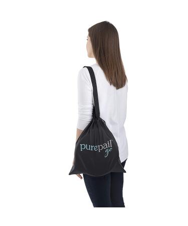 PurePail Go Portable Diaper Pail - White, Superior Odor Control, Collapsible for On-the-Go, Compact & Space-Saving - Buy Online on SooperMarket.com