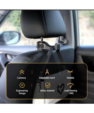 VIILICH 2PCS Car Headrest Hook & Cell Phone Holder - Durable Storage for Handbags & Devices (Red) | International Shipping - Buy Online on SooperMarket.com
