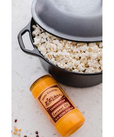 Amish Country Popcorn Coconut Oil - 15 oz | Non-GMO & Gluten Free | 15 Fl Oz (Pack of 1) - Buy Online on SooperMarket.com