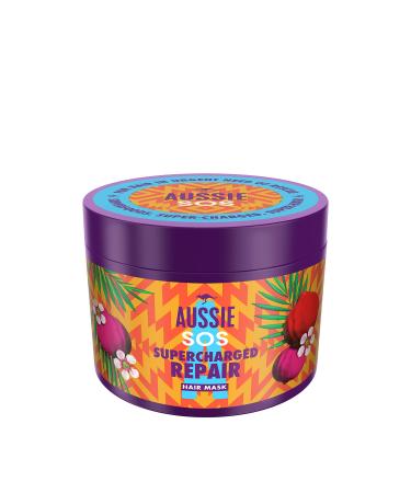 Aussie Repair Hair Mask For Dry Damaged Hair Supports Hair Growth  SOS Vegan Hair Mask With Australian Jojoba Seed Oil  Hair Repair Treatment For Hair In Urgent Need Of Rescue  450 ml