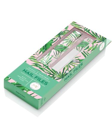 Malva Belle Best Crystal Glass Nail File Long Lasting Double Sided Tempered Glass File Professional Salon Manicure/Pedicure Filing Tool for Natural Nails - Palm (3mm) Palm Print 3mm
