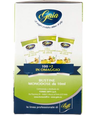 Gaia Ga25810 Extra Virgin Oil in Single Dose Bags - 102 Bags of 10 ml - Buy Online on SooperMarket.com